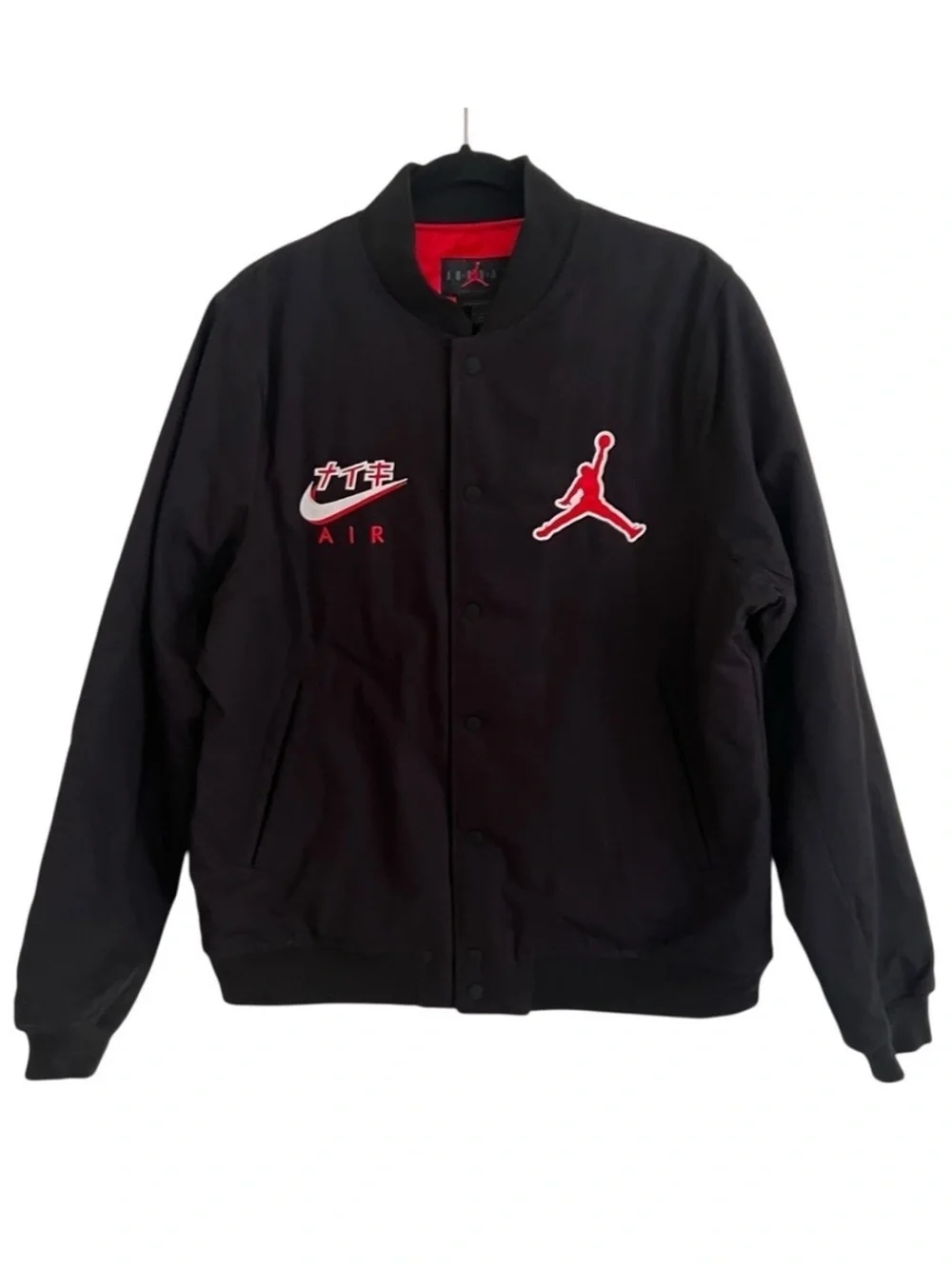 Air Jordan Black Red Legacy Japan Bomber Jacket NWT Medium
